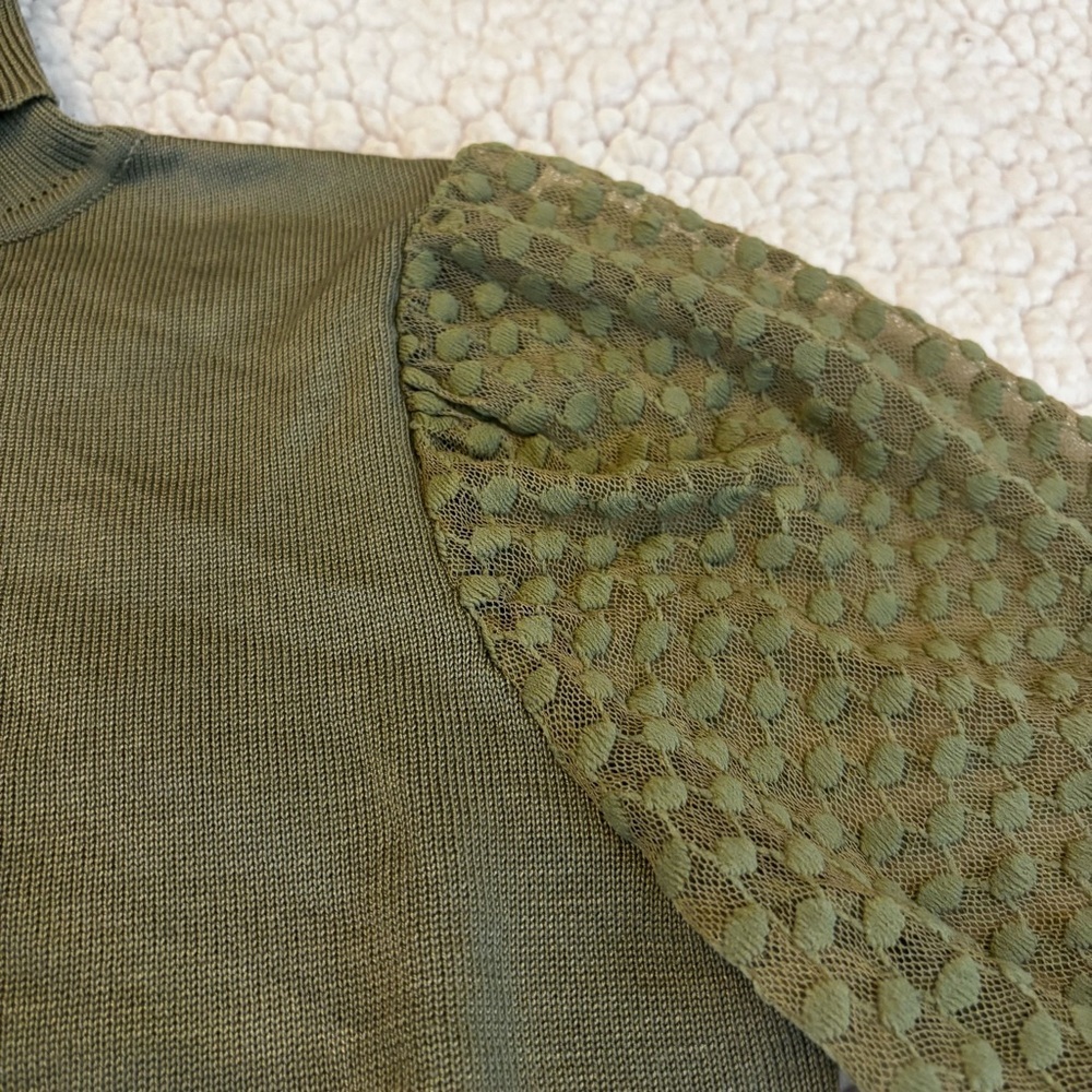 Fashion Nova Green Admire Me Turtleneck Sweater - Sage - Picture 5 of 8
